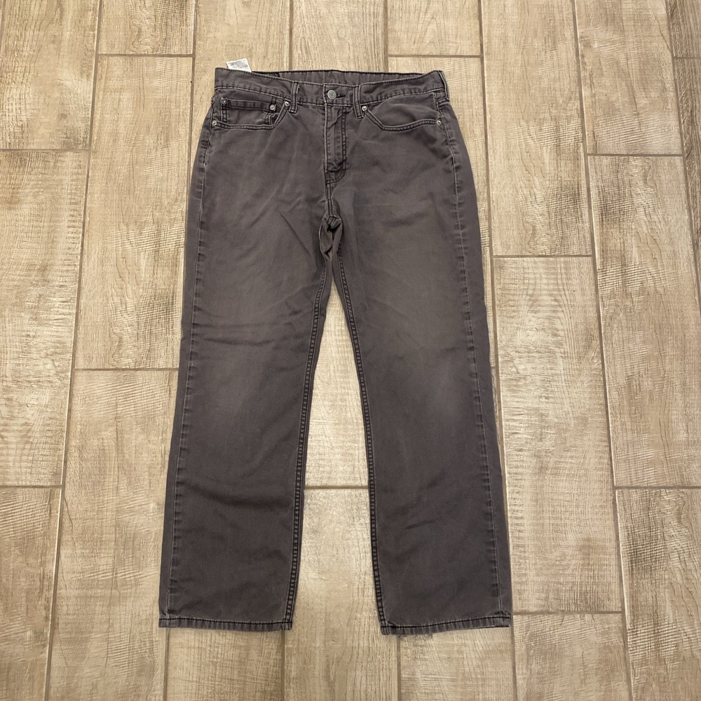 Levi's 514 Jeans Men 34x29 Gray Straight Low on Waist Soft 100% Cotton Western